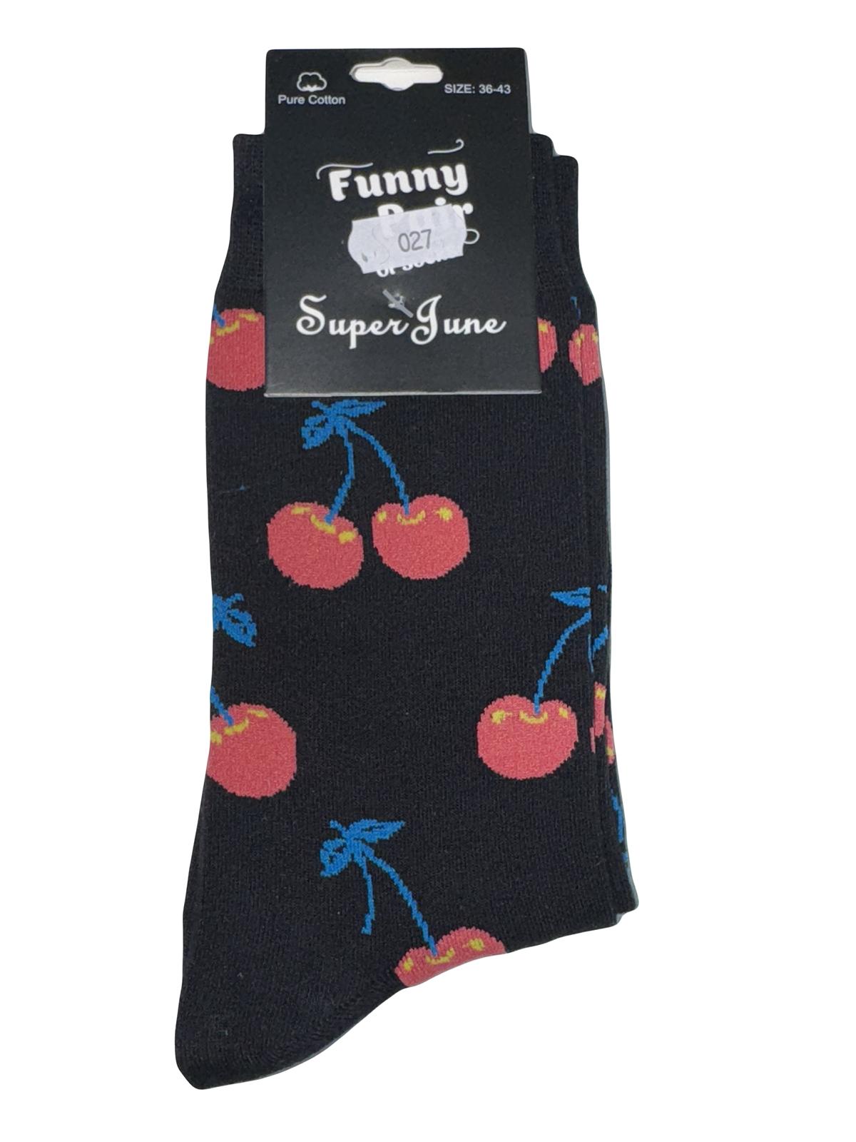 Socken - Blaue Kirsche - Unisex (Gr. 36-43) Model 27